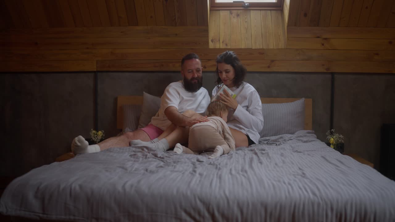 Family moments in the attic bedroom