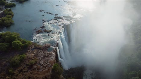 victoria falls zimbabwe aerial view 4k 02