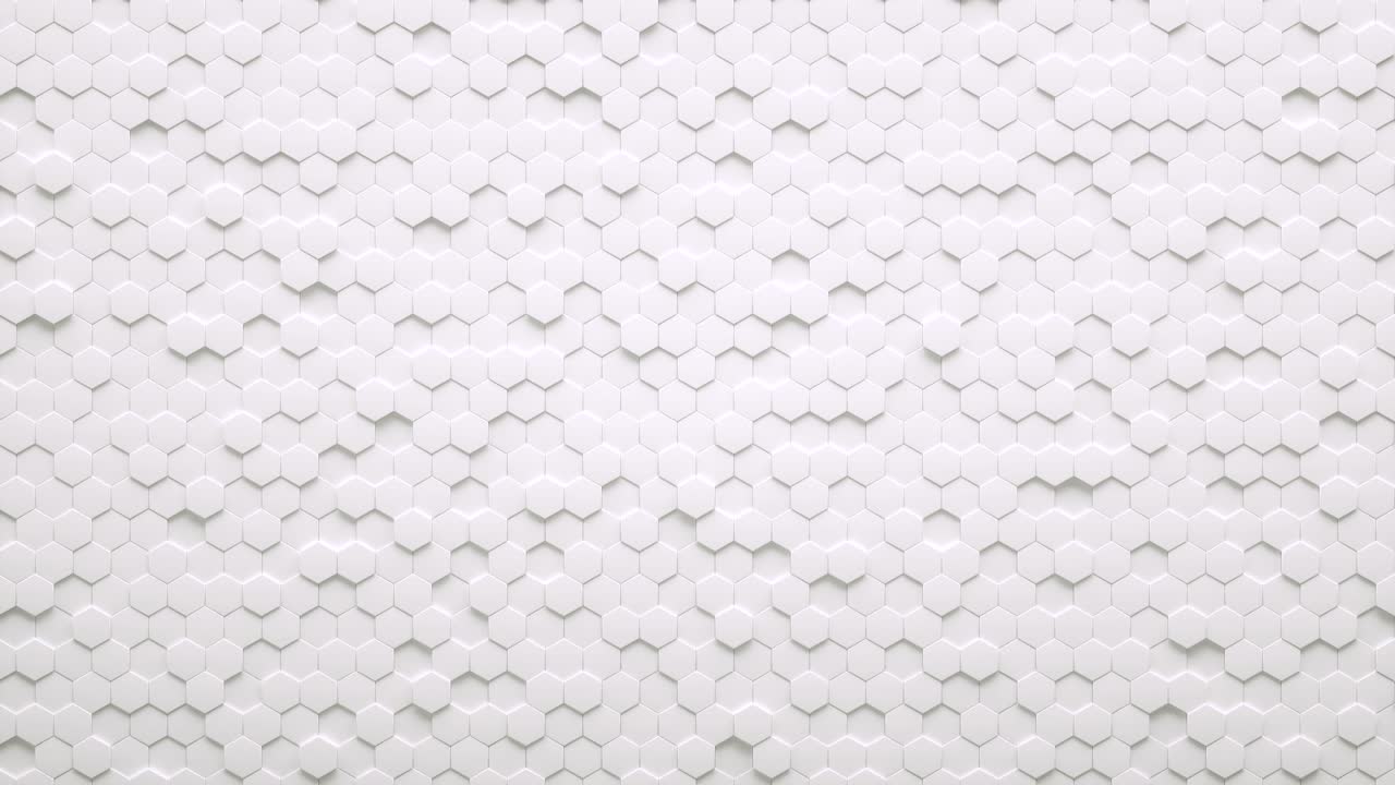 fondo hexagonal geométrico abstracto. concepto futurista y tecnológico. renderizado en 3d de bucle infinito