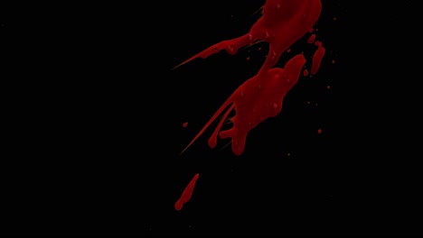 blood spatter with alpha background 08