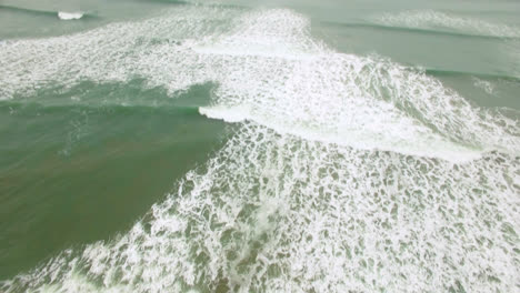 aerial view of waves in the sea 4k