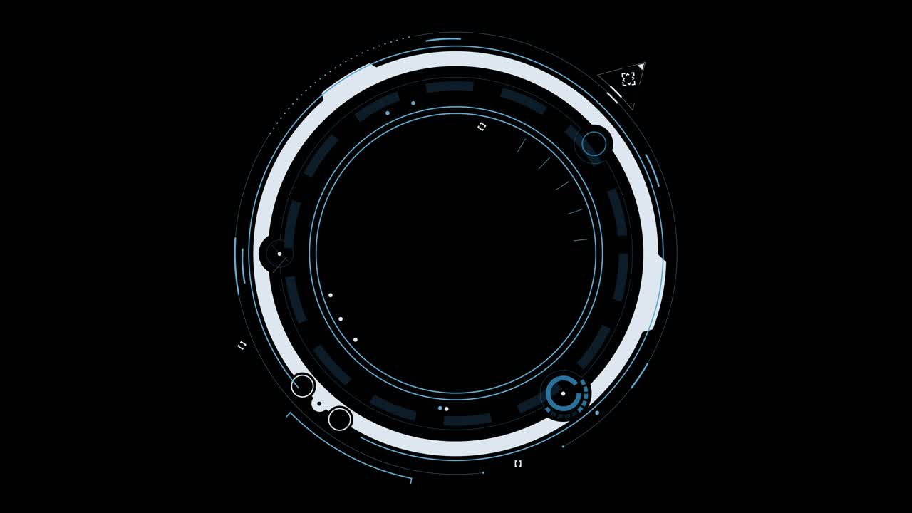 Hud white circles spinning