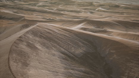 red sand desert dunes at sunset