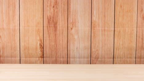 a tennis ball bounces against a wooden wall