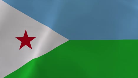 djibouti agitando la bandera 4k con fondo de papel tapiz en movimiento