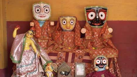 an idol of balaram subhadra is installed inside the temple