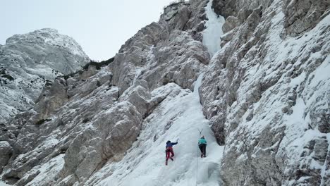 ice climbing in slovenia in the julian alps and triglav national park