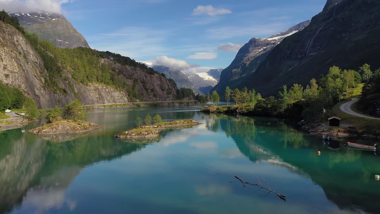 아름다운 자연 노르웨이 자연 풍경 로바트넷 호수