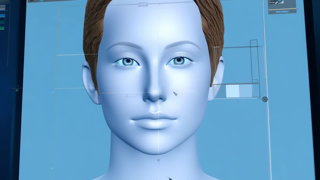 여성의 디지털 초상화