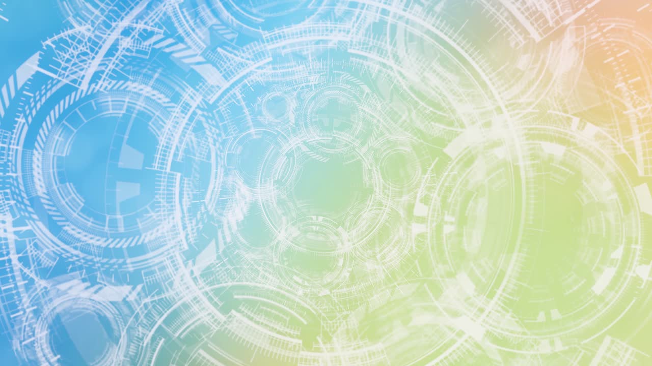 동그라미와 추상 다채로운 기하학적 배경