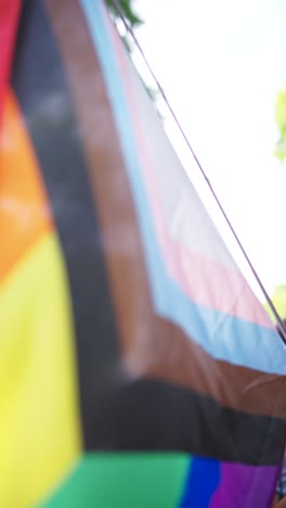 blurred rainbow pride flag