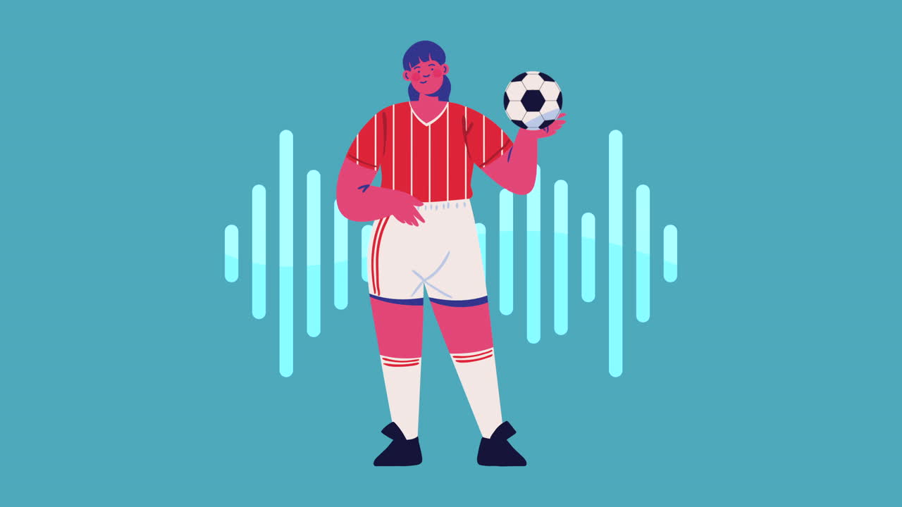 Soccer player worker professional character animation | Premium Stock ...