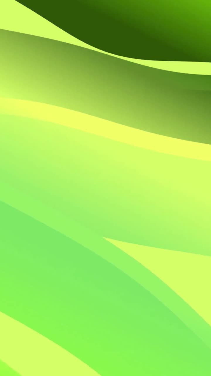 Sfondo Astratto in Loop con Gradiente Ondulato Verde e Giallo