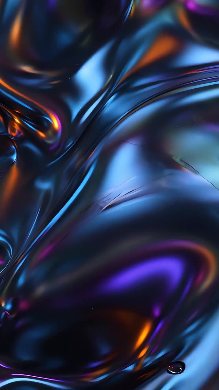 Sfondo di Onde Metalliche Astratte 4K