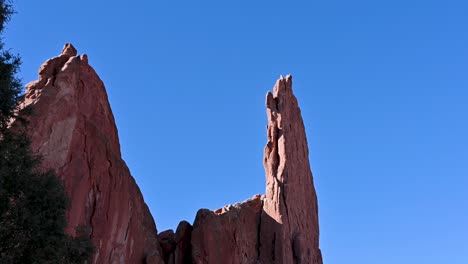 garden of the gods stone view red rocks, colorado
