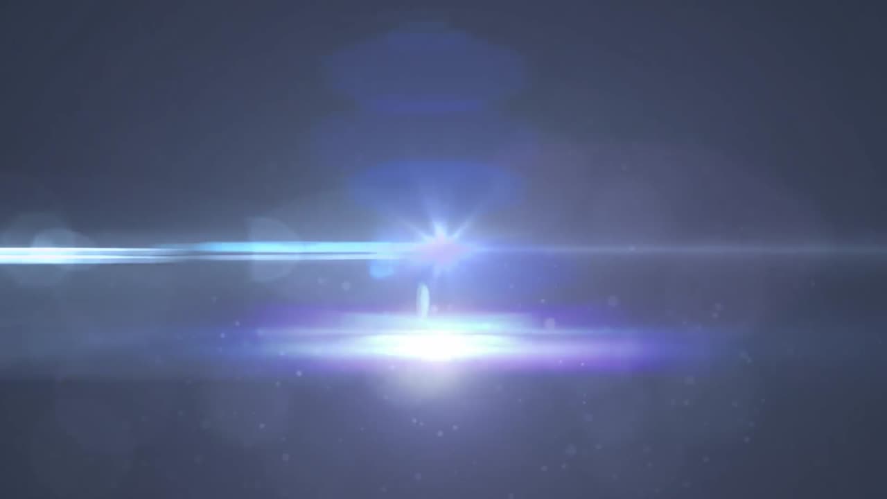 검은 바탕에 있는 빛의 흔적과 반점의 애니메이션