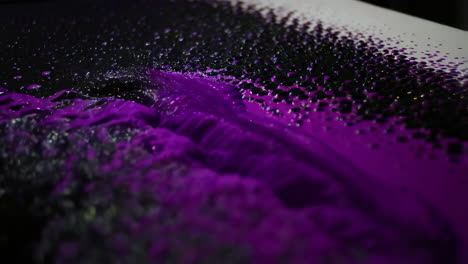 purple and black abstract painting