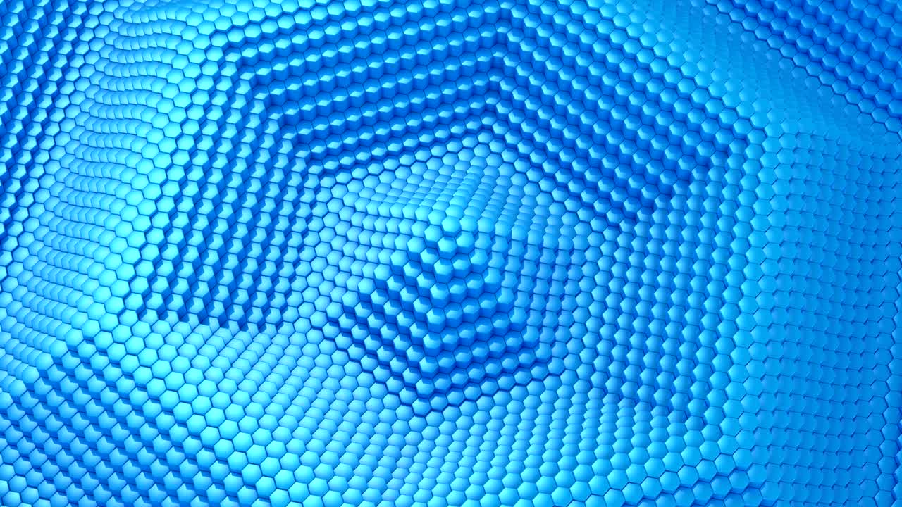 gli esagoni formavano un'onda