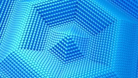 hexagons formed a wave