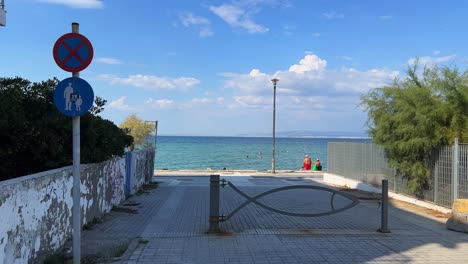 peraia greece mediterranean sea view seaview, calm from distance