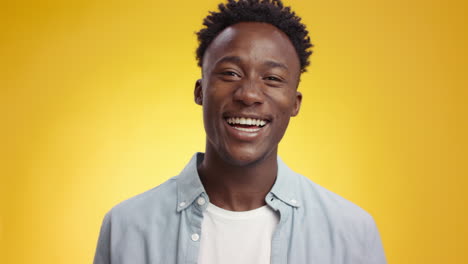 happy man smiling