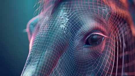 Wireframe Horse Eye