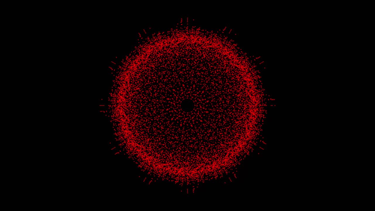 Abstract Red Dot Sphere