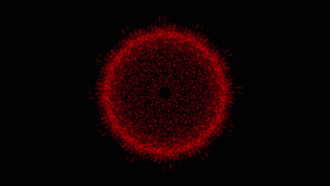 abstract red dot sphere