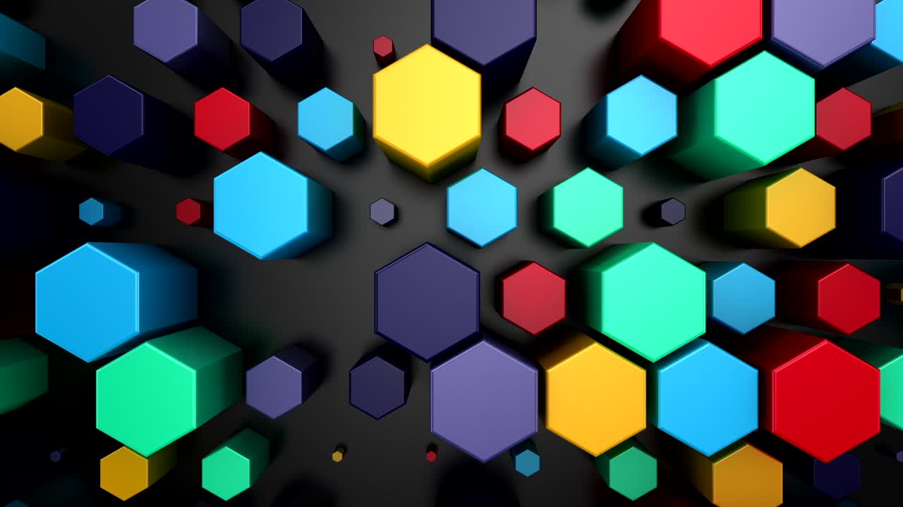 Background of Animated Hexagons