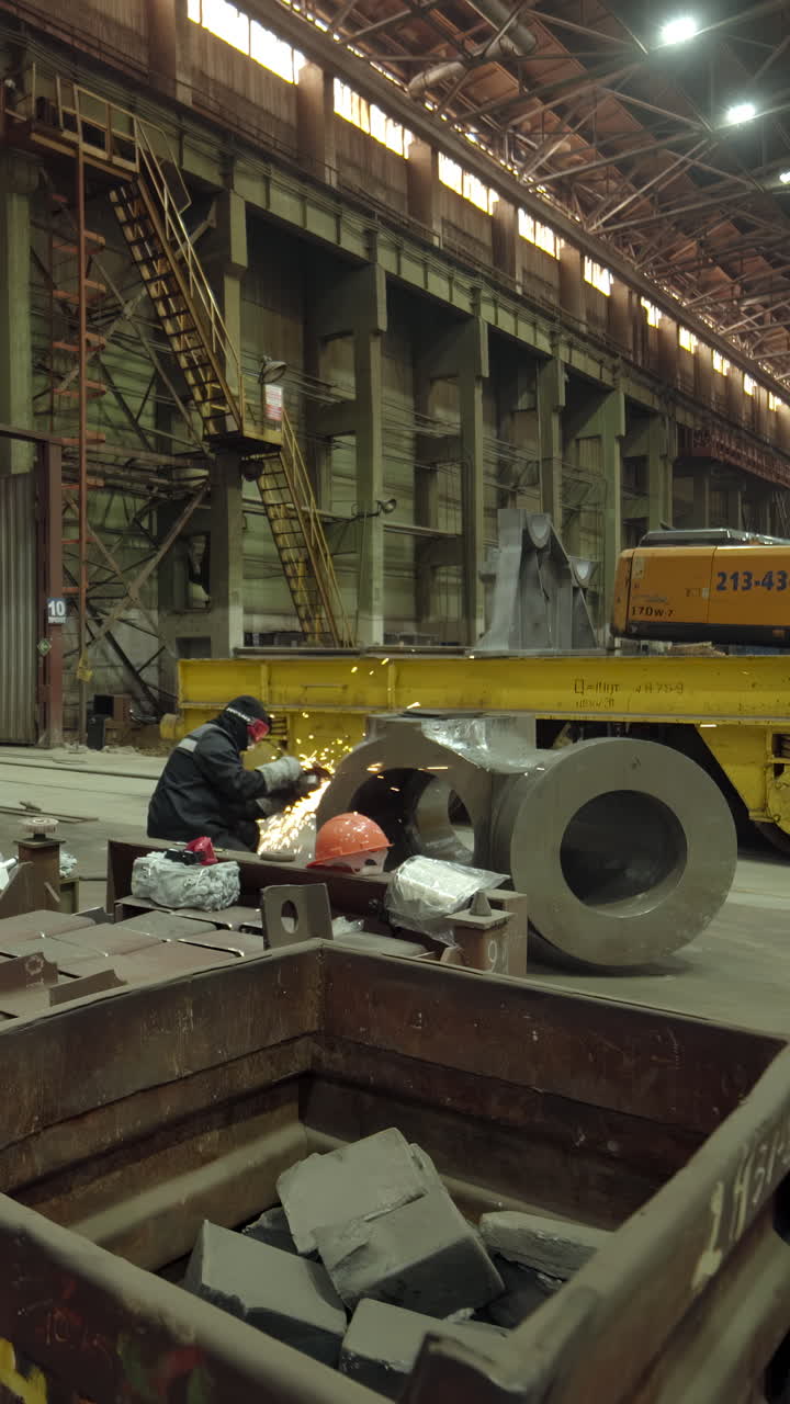 Industrial Metalworking and Welding in a Factory Setting