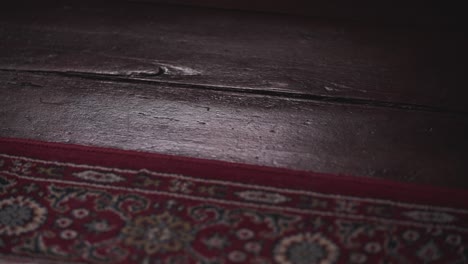 dark wood floorboards pull focus carpet to floorboards