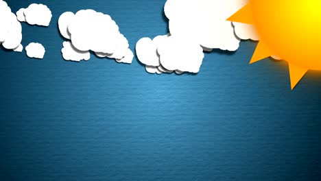 simple cartoon clouds and sun. fun background