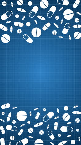 medical templates in white and light blue colors. minimal flat line medical and healthy related icons. vector horizontal medical banners, posters, patterns.