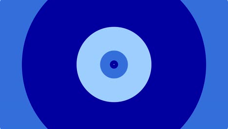 optical illusion circle shape animated background motion design graphic tunnel visual effect colour blue