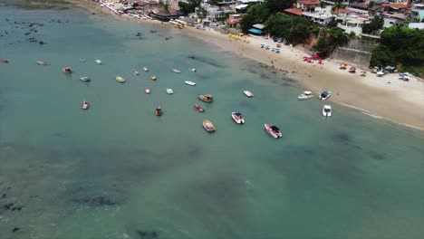 Aerial-Drone-Shot-of-Pipa-Beach-Brazil