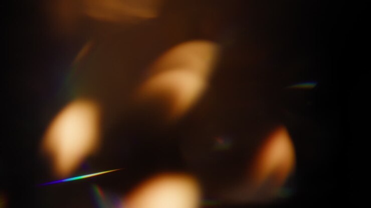 Film Burn Real Fire Effect Light Leaks Overlay On Black