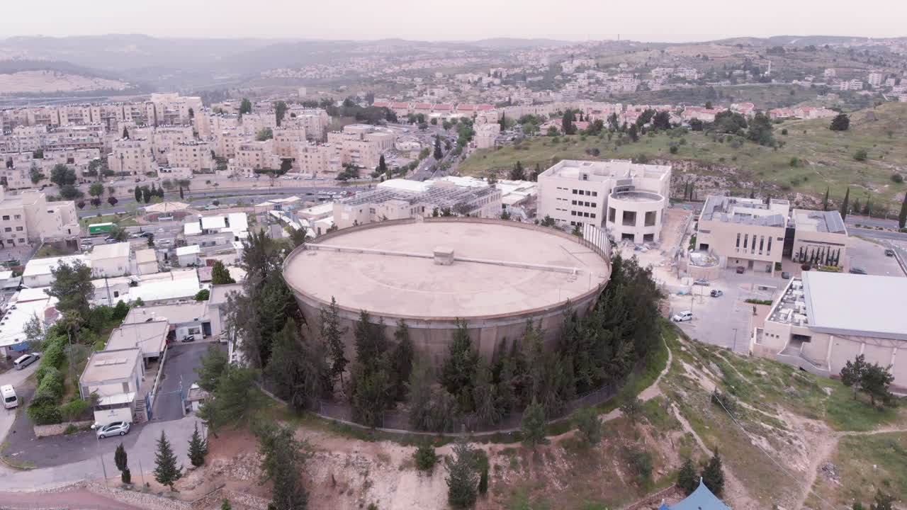 Large Water tank Aerial view