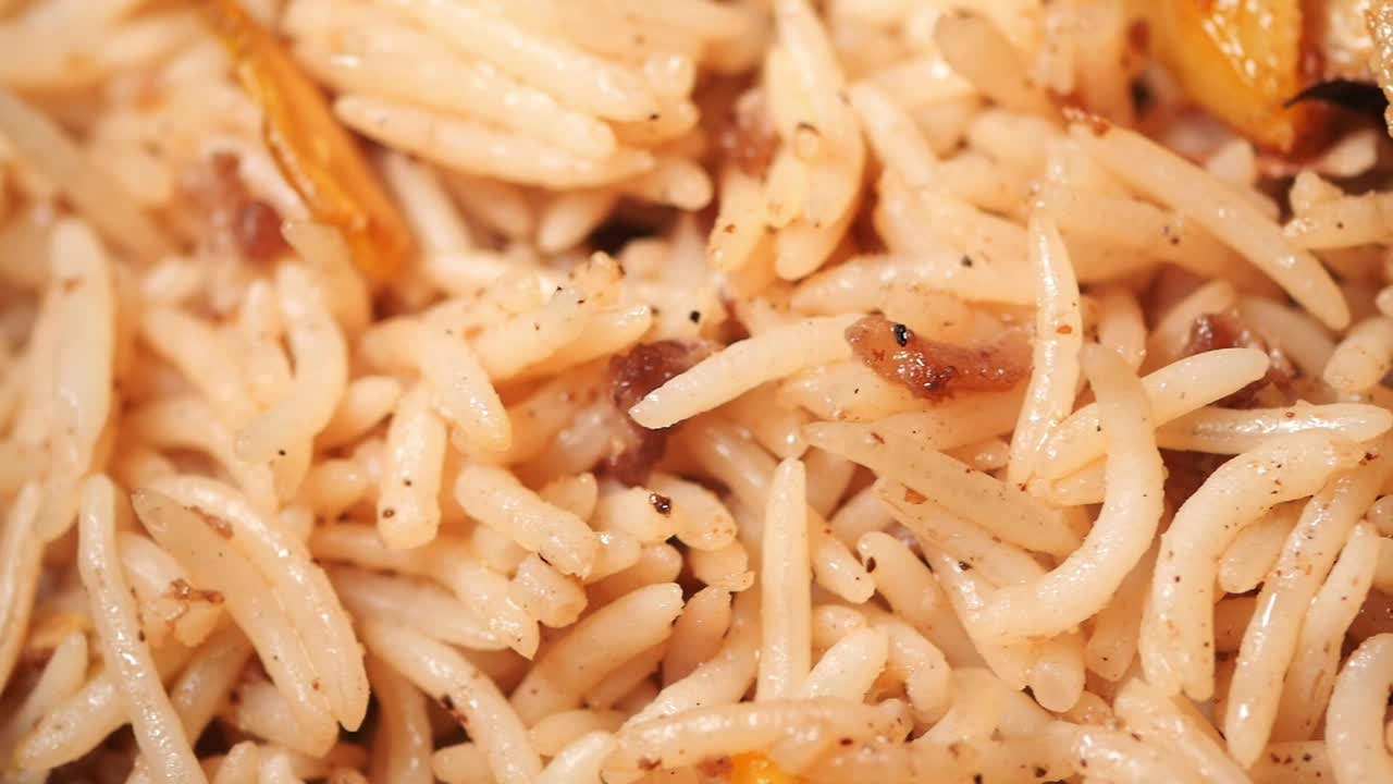 Close Up of Cooked Rice Dish