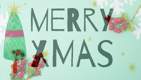 animación de felicitaciones de navidad texto sobre decoraciones de navidad