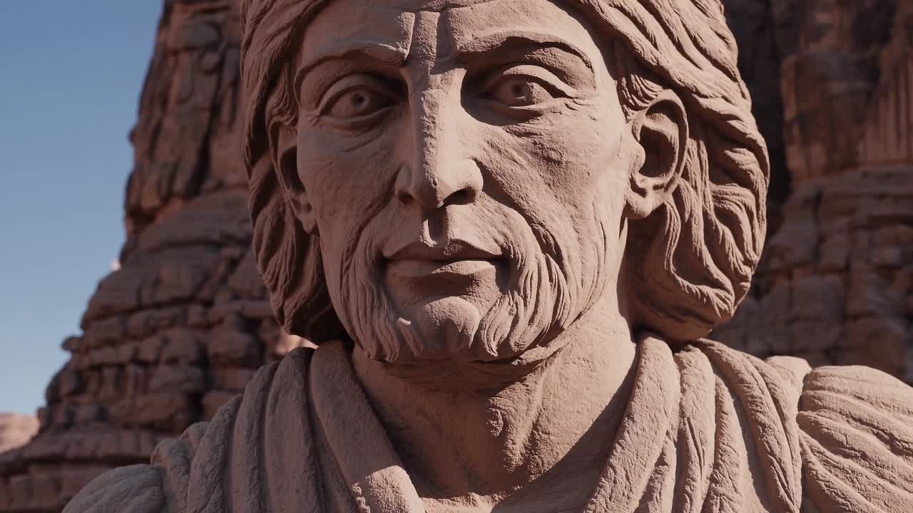 Escultura de um homem