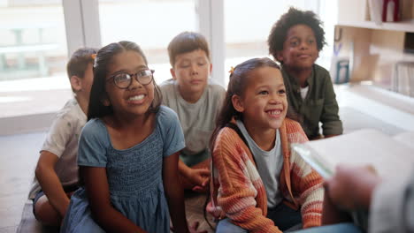 children reading together