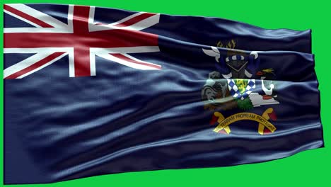 4k highly detailed flag of south georgia and the south sandwich islands - south georgia and the south sandwich islands flag high detail - national flag south georgia and the south sandwich islands wave pattern loopable elements