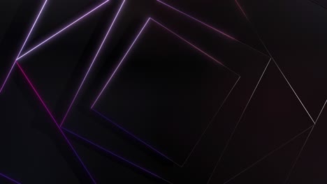 dark geometric abstract background with neon lines