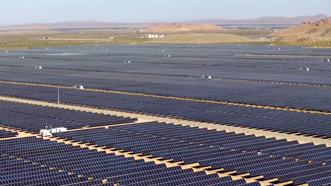 Huge-solar-farm-in-California's-Mojave-Desert---rising-aerial-reveal