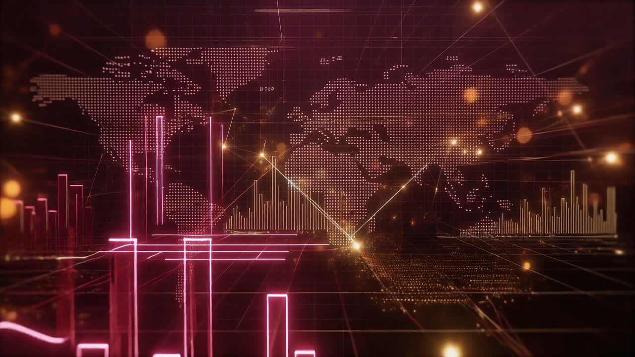Global datanätverksvisualisering med animerade grafer