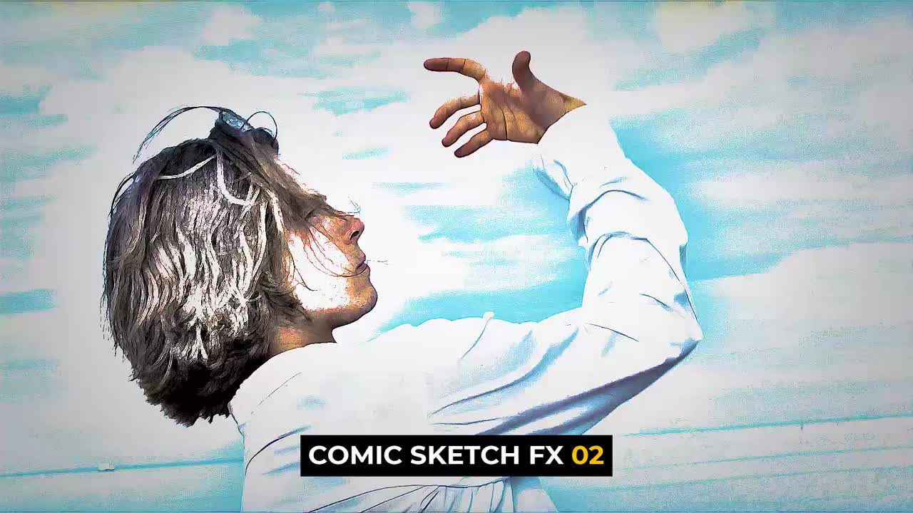 It's a dynamic Premiere Pro template featuring 12 eye-catching animated effects
