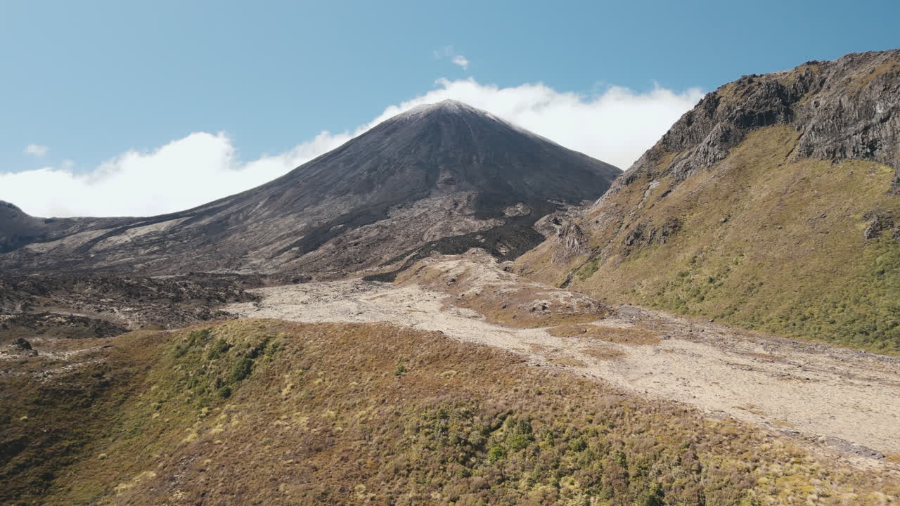 Volcanic Mountain Landscape in New Zealand