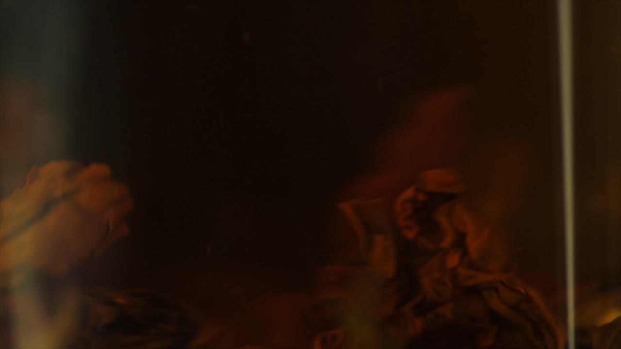 뜨거운 차에 차 잎