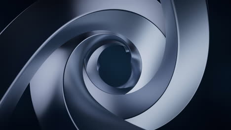 metallic curve geometry background, 3d rendering.