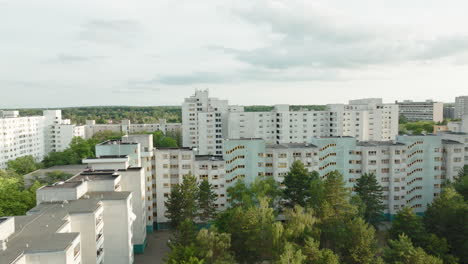 drone shot of a ghetto